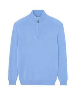 Pull Cachemire Homme Col Roule Uni Avec Patchs Aux Coudes