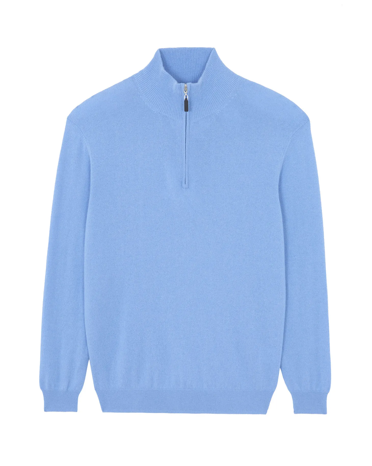 Pull Cachemire Homme Col Roule Uni Avec Patchs Aux Coudes