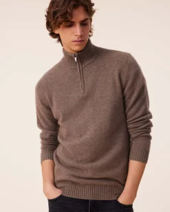 Pull Cachemire Homme Col Camionneur, 4 Fils