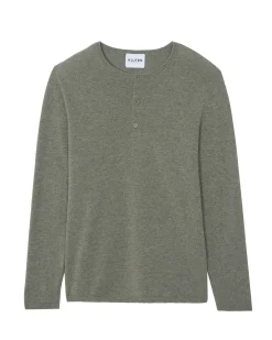 Pull Cachemire Homme Col Tunisien