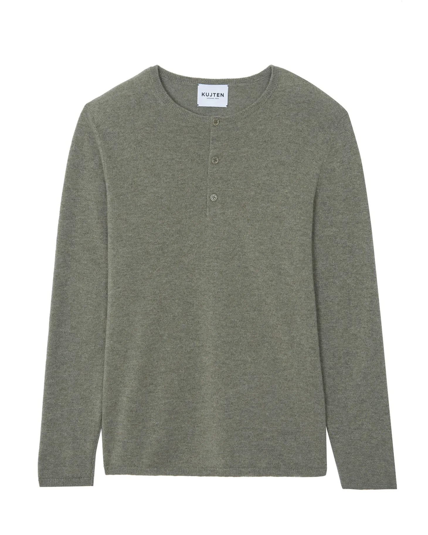 Pull Cachemire Homme Col Tunisien