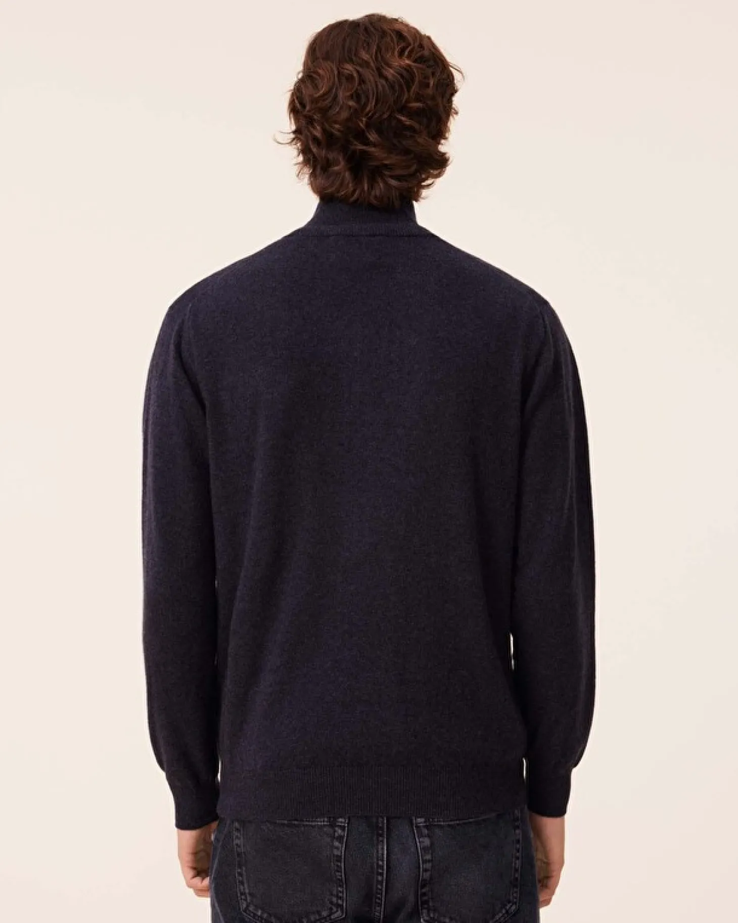 Pull Cachemire Homme Col Roule