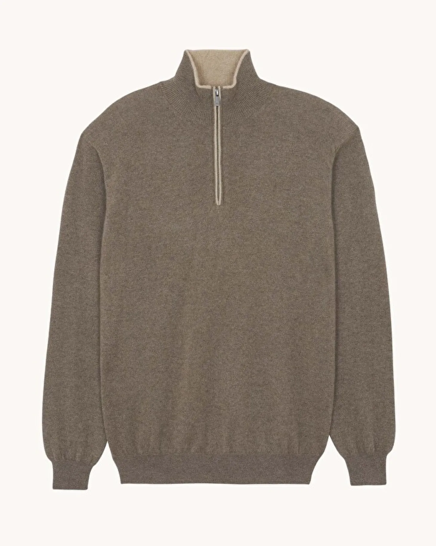 Pull Cachemire Homme Col Camionneur Uni