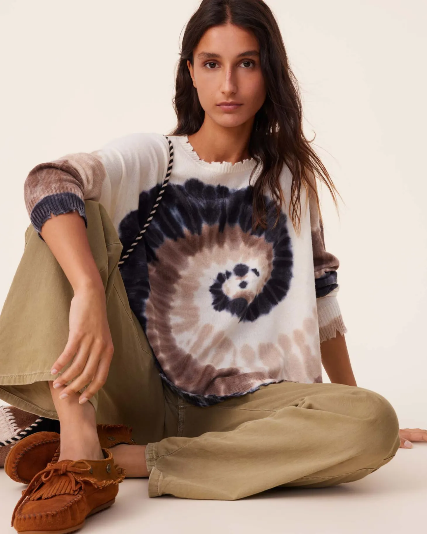 Pull Cachemire Liquette Tie & Dye, 2 Fils