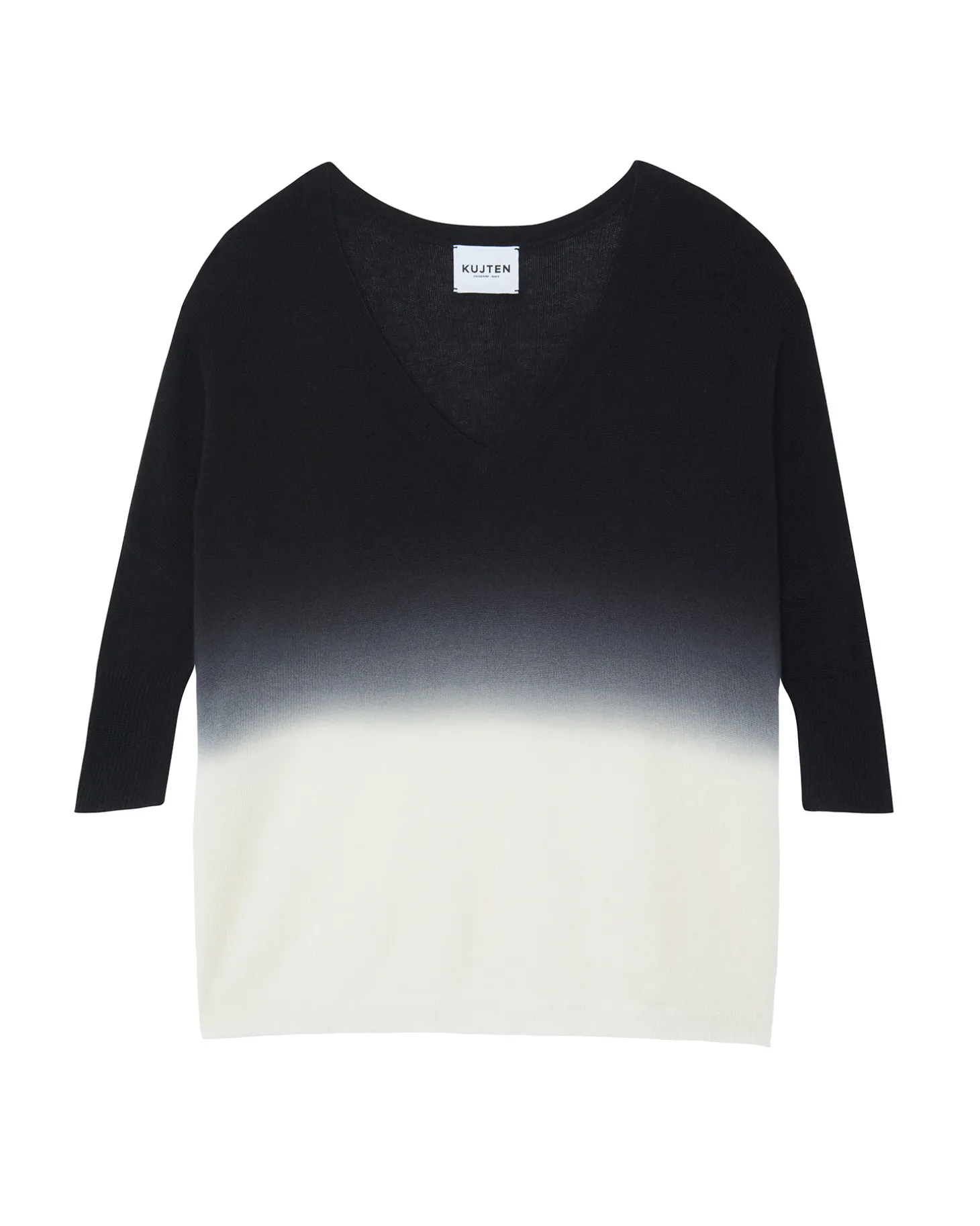 Pull Cachemire Manches 3/4 Dip Dye