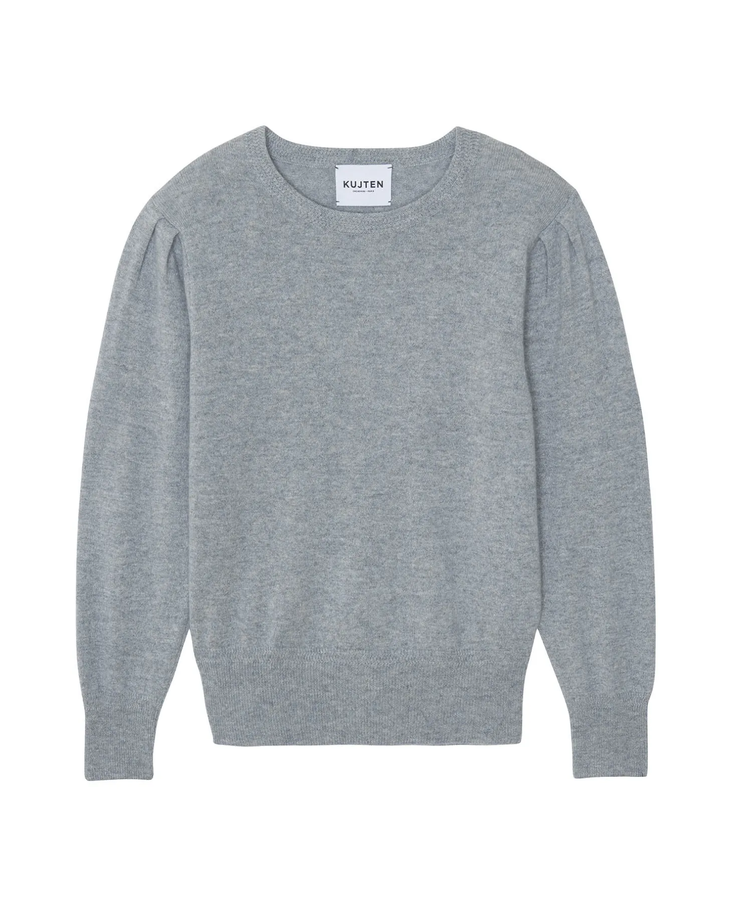 Pull Cachemire Manches Ballons Col Rond