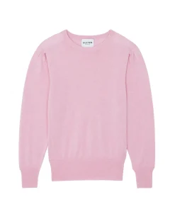 Pull Cachemire Manches Ballons Col Rond