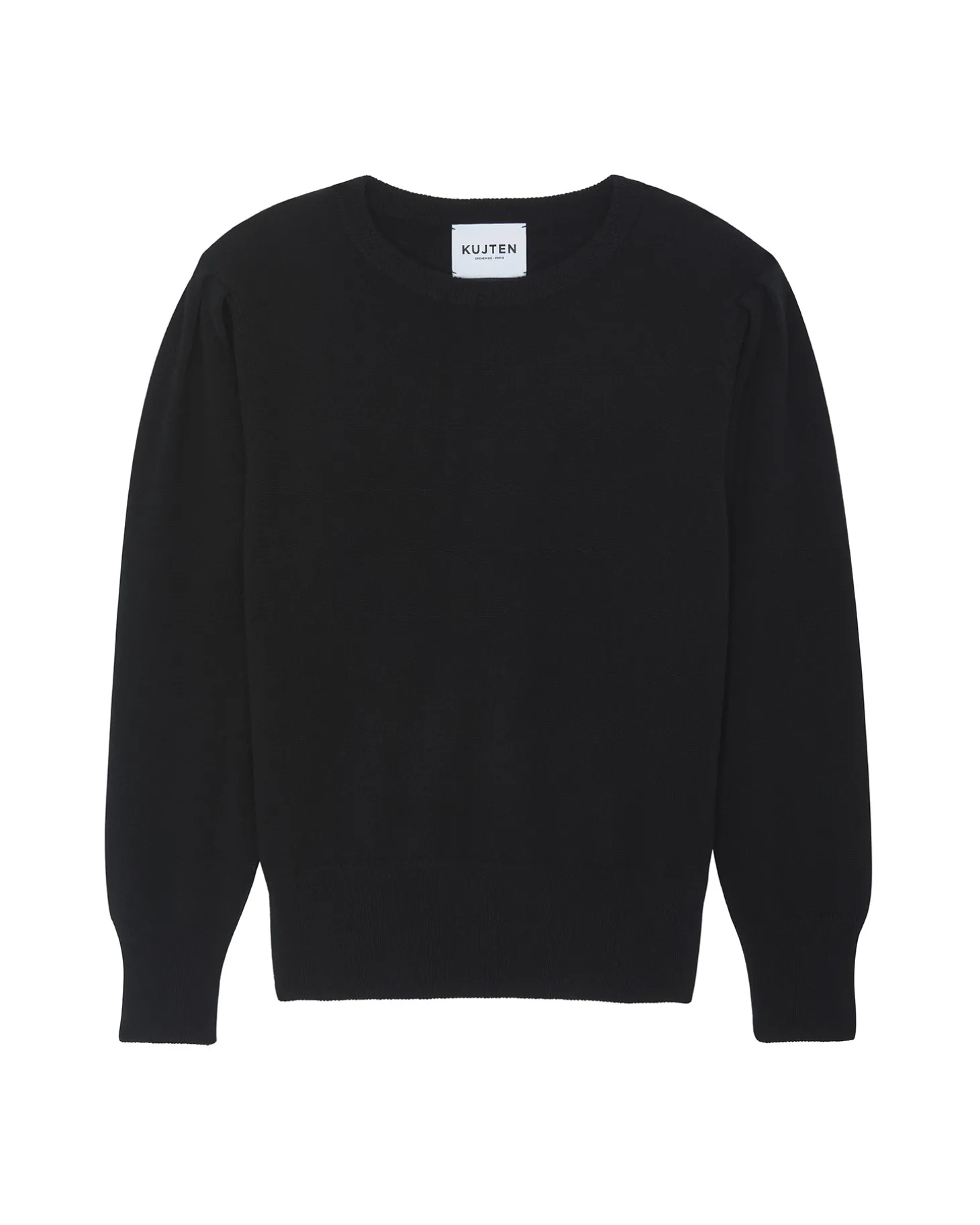 Pull Cachemire Manches Ballons Col Rond