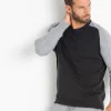 Pull Cachemire Manches Contrastees