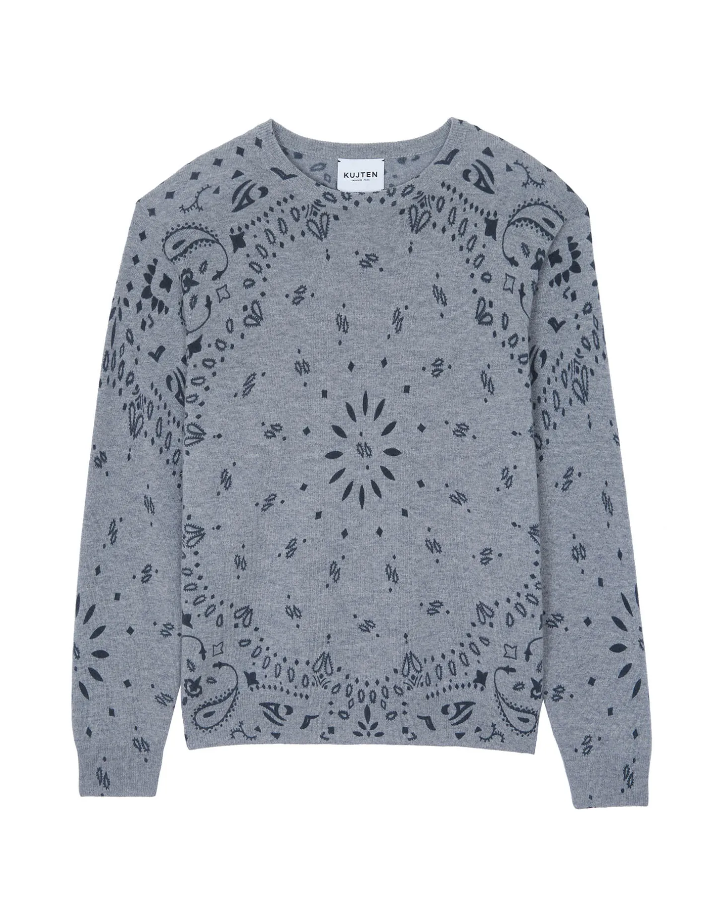 Pull Cachemire Manches Longues Col Rond
