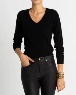 Pull Cachemire Manches Longues Basic