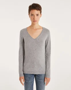 Pull Cachemire Manches Longues Basic
