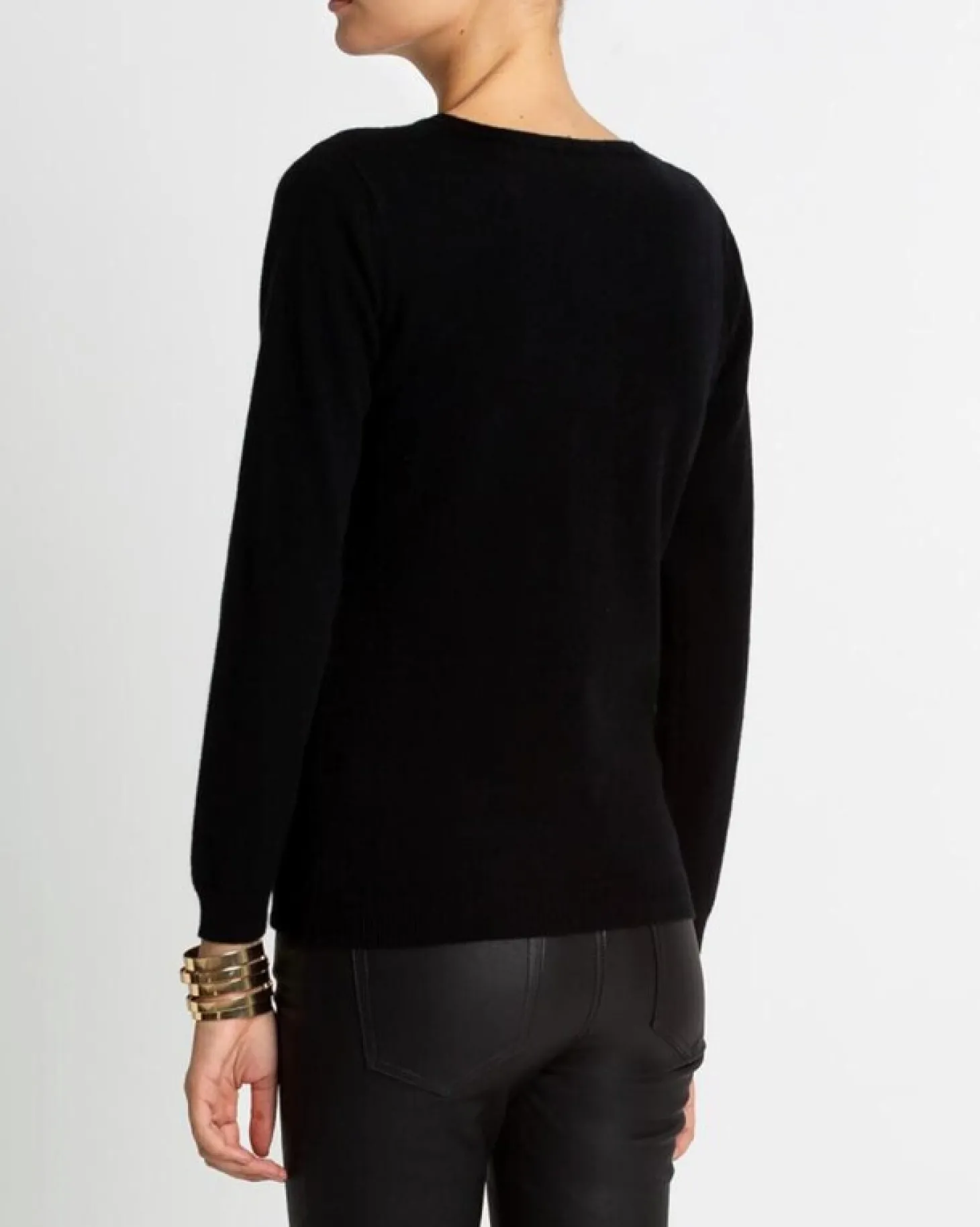 Pull Cachemire Manches Longues Basic