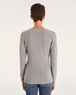 Pull Cachemire Manches Longues Basic