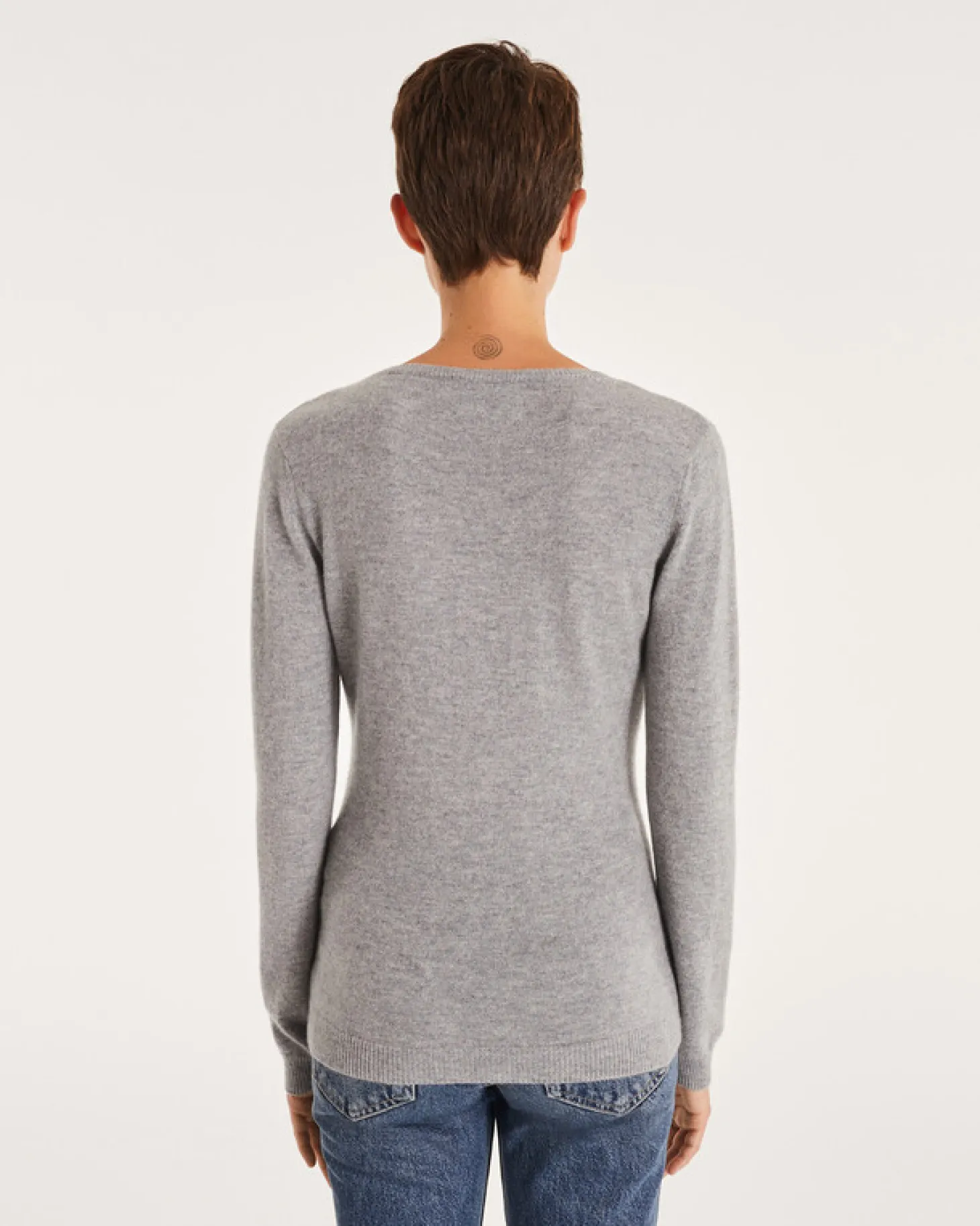 Pull Cachemire Manches Longues Basic