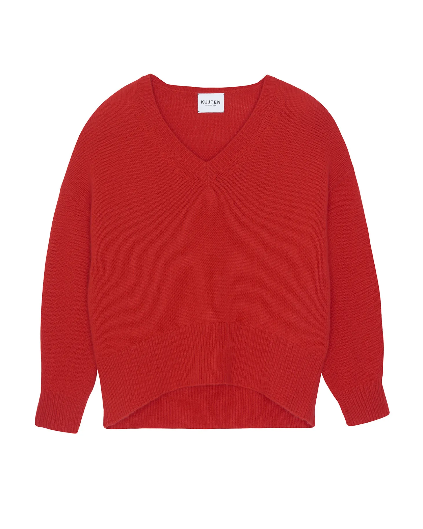 Pull Cachemire Oversize Col V Femme