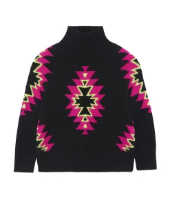 Pull Cachemire Oversize Col Cheminee, 8 Fils