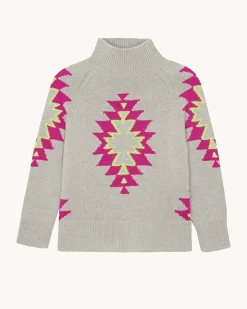 Pull Cachemire Oversize Col Cheminee, 8 Fils