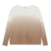 Pull Cachemire Oversize Dip Dye, 2 Fils