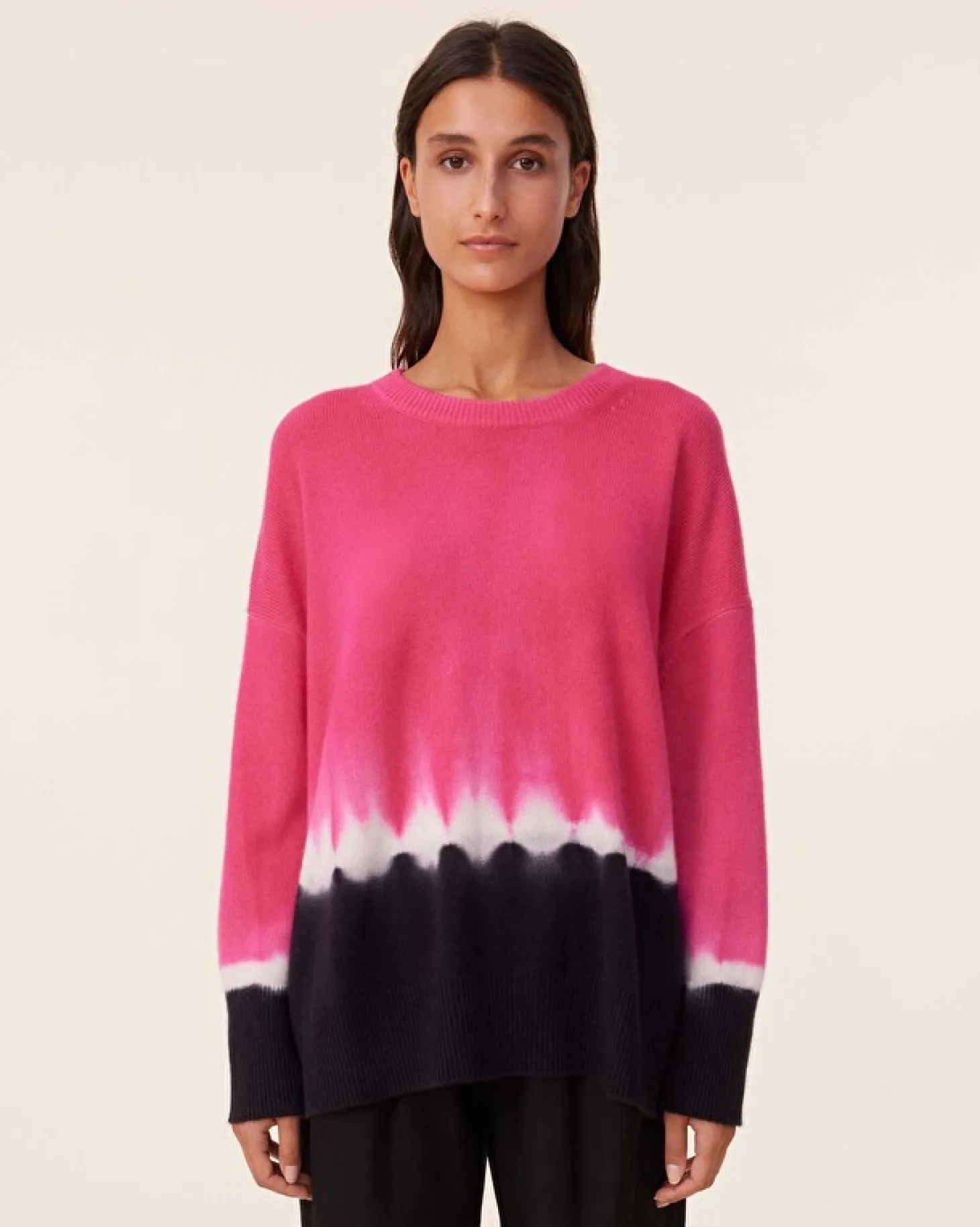 Pull Cachemire Oversize Tie & Dye, 4 Fils