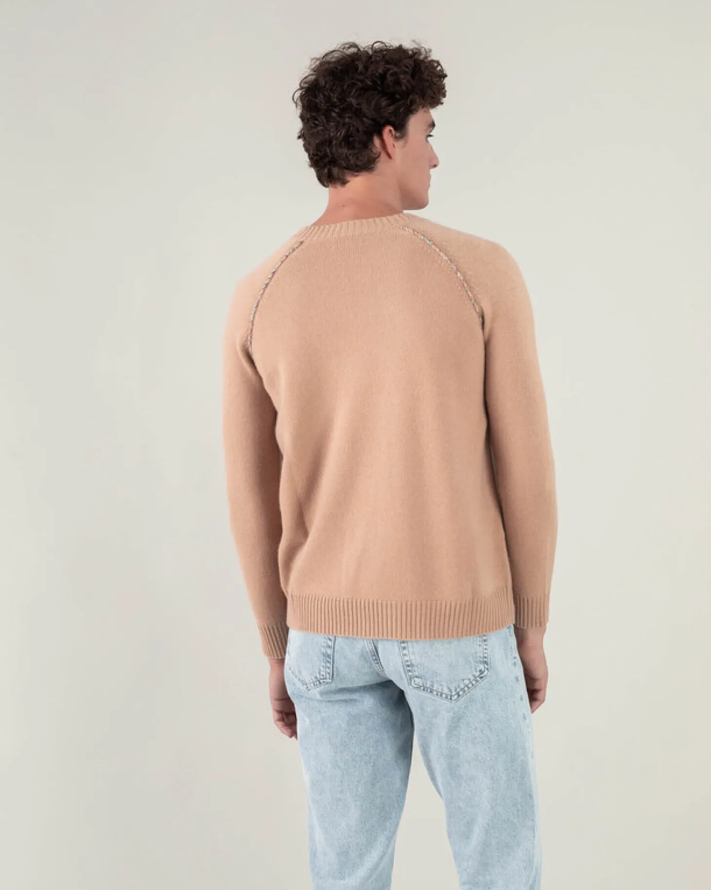 Pull Cachemire Uni Detail Raglan