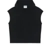 Pull Capuche Sans Manches Cachemire