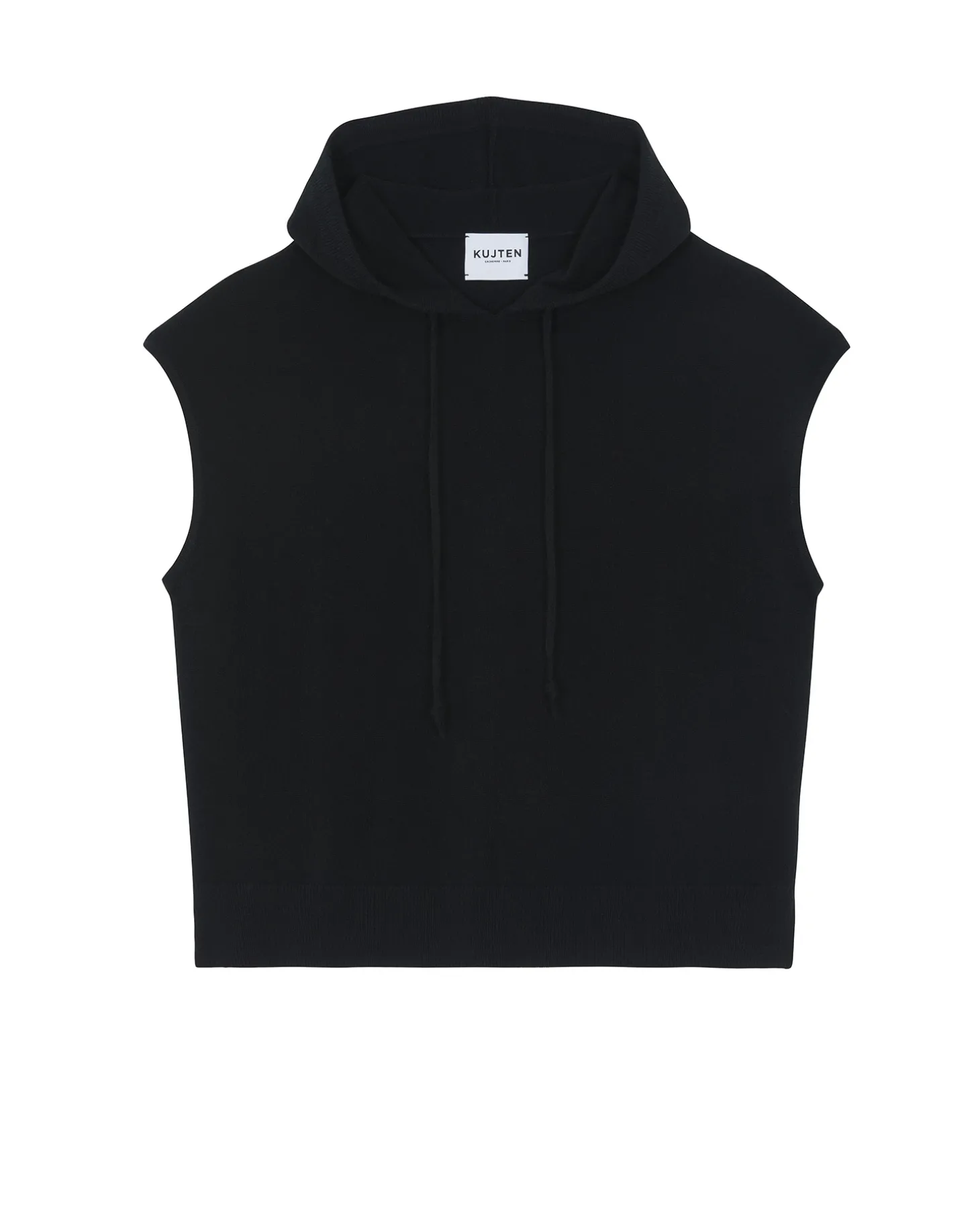 Pull Capuche Sans Manches Cachemire
