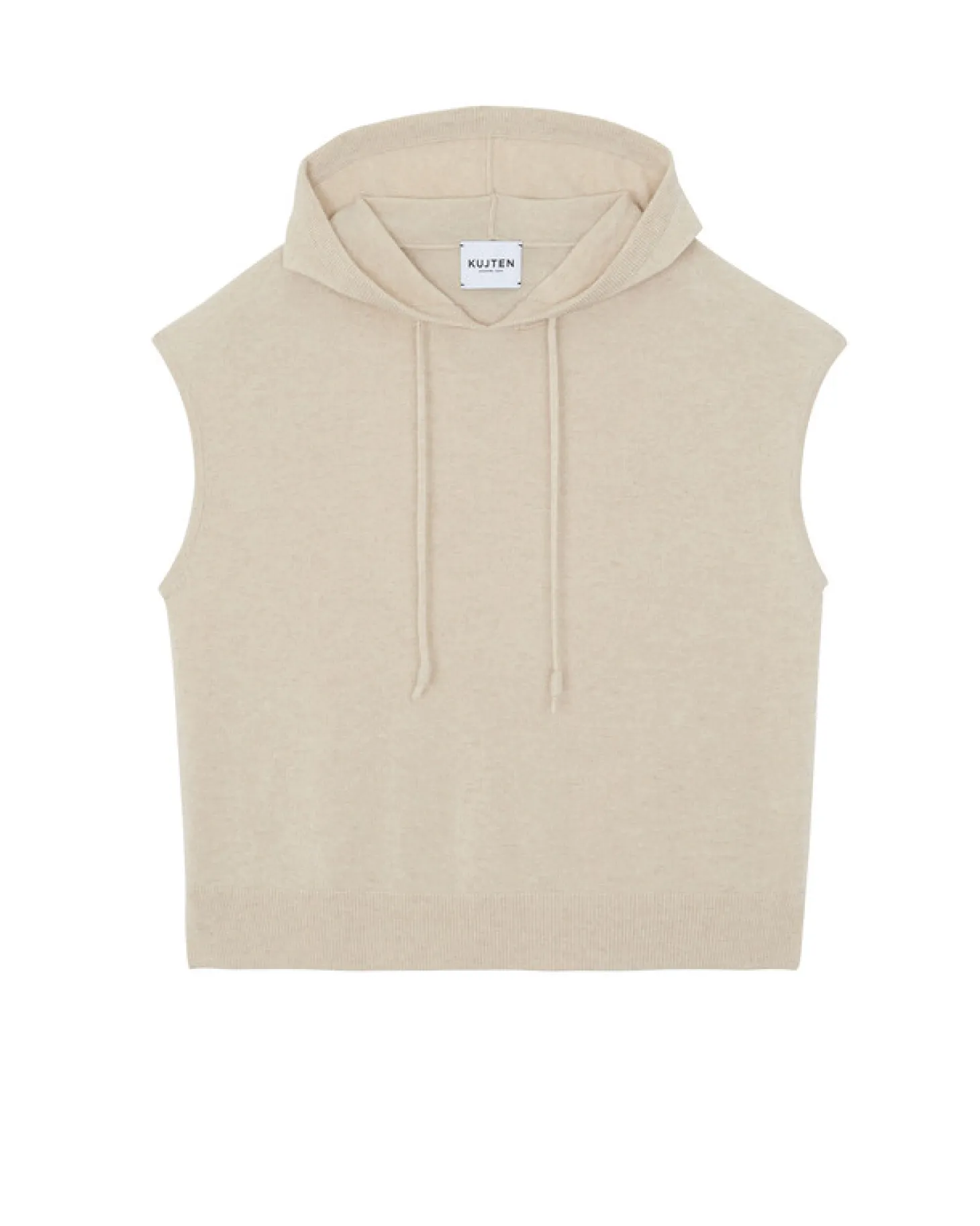 Pull Capuche Sans Manches Cachemire