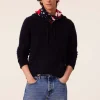 Pull Capuche Zip Cachemire Jersey, 6 Fils