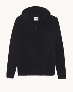Pull Capuche Zip Cachemire Jersey, 6 Fils