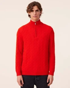 Pull Col Camioneur Cachemire Torsade, 4 Fils