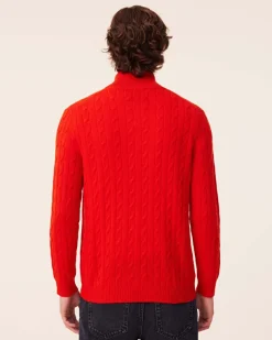 Pull Col Camioneur Cachemire Torsade, 4 Fils
