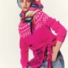 Pull Col Cheminee Cachemire Jacquard, 4 Fils