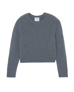 Pull Col Rond A Manches Longues En Cachemire, Jersey 6 Fils