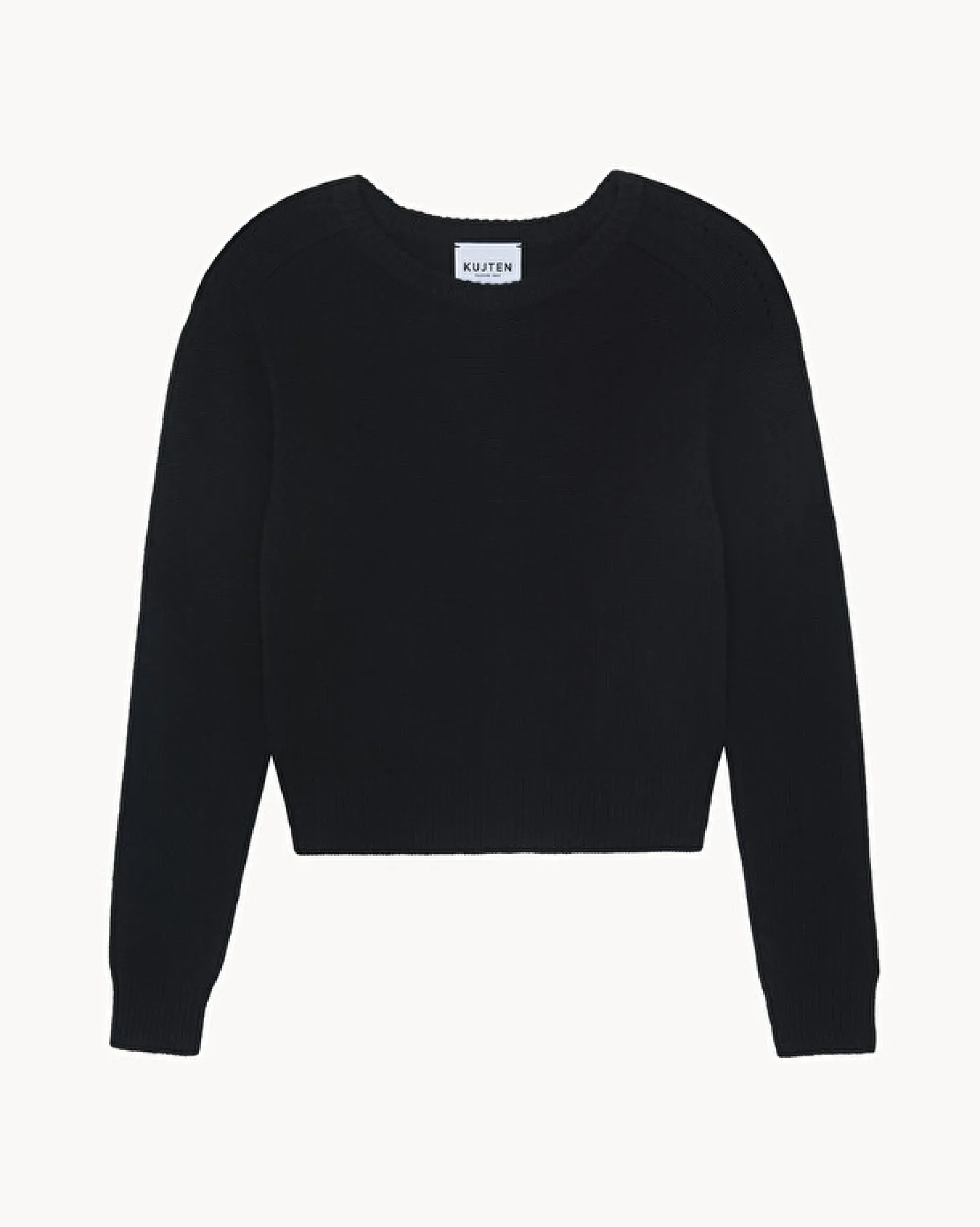 Pull Col Rond A Manches Longues En Cachemire, Jersey 6 Fils