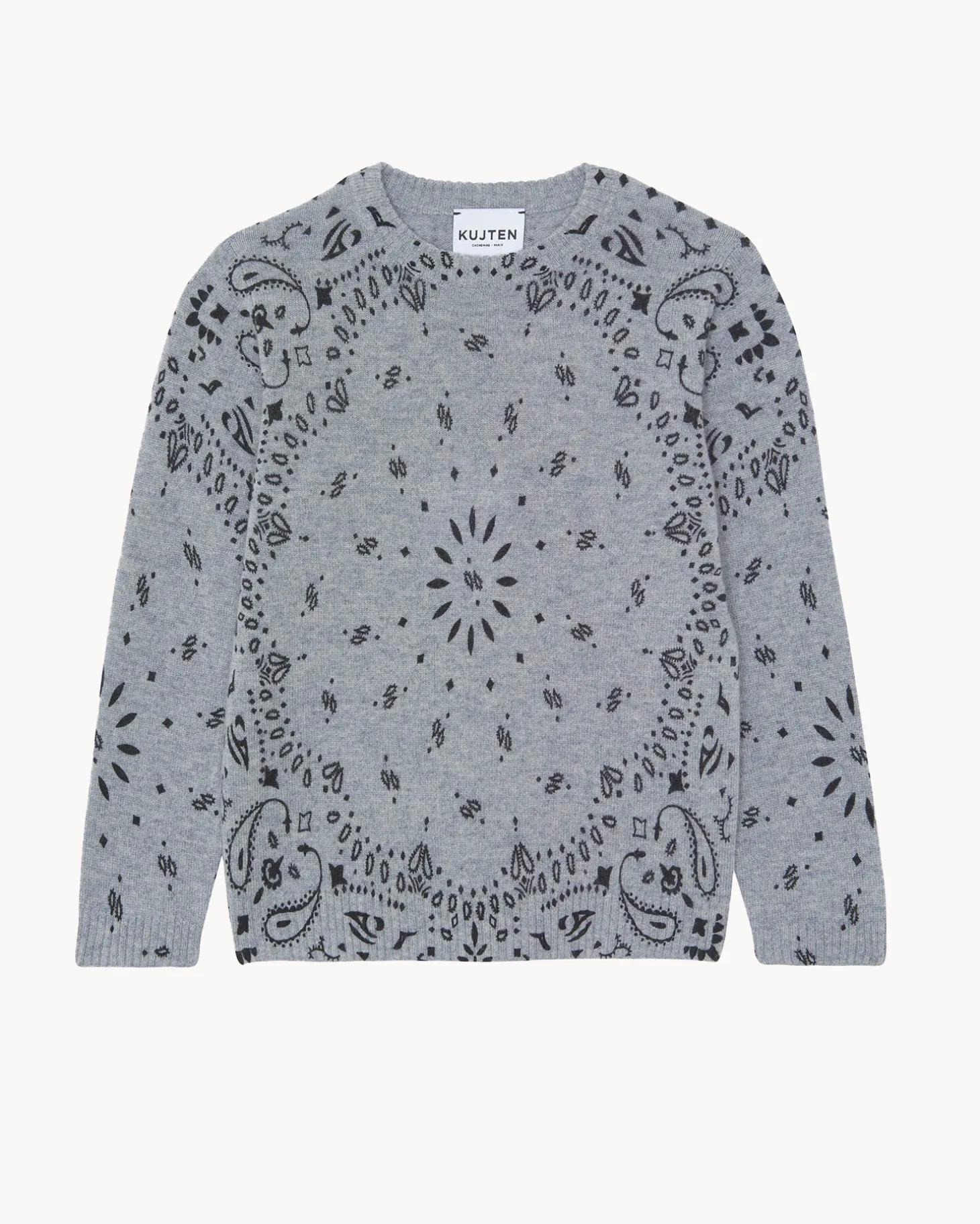 Pull Col Rond Bandana Cachemire