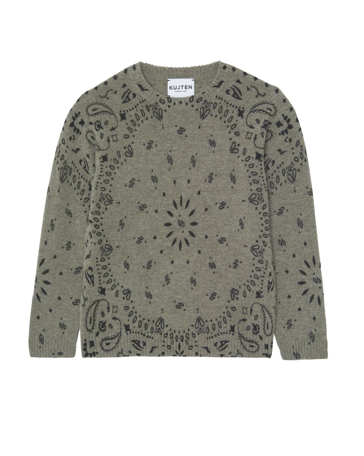 Pull Col Rond Bandana Cachemire