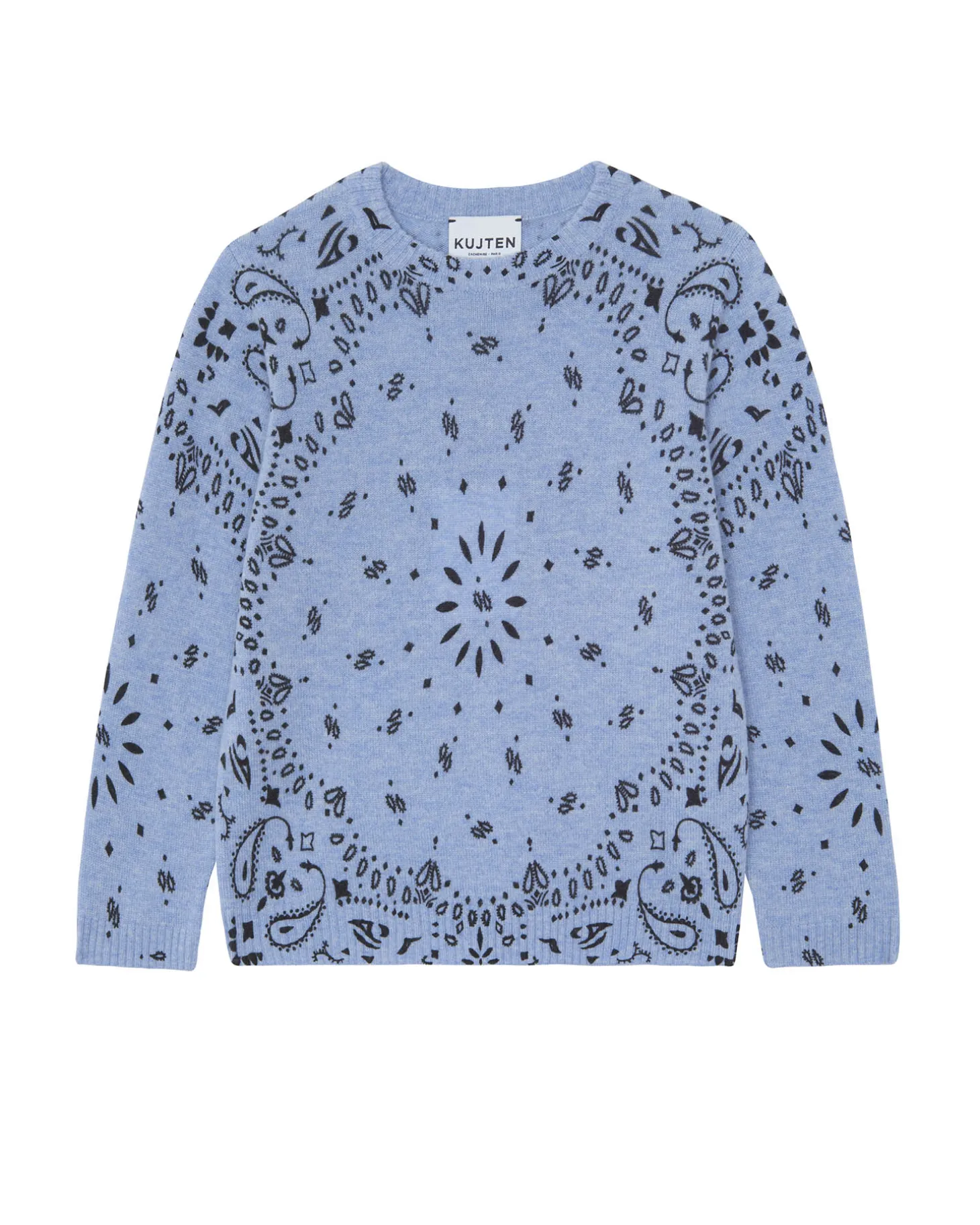 Pull Col Rond Bandana Cachemire