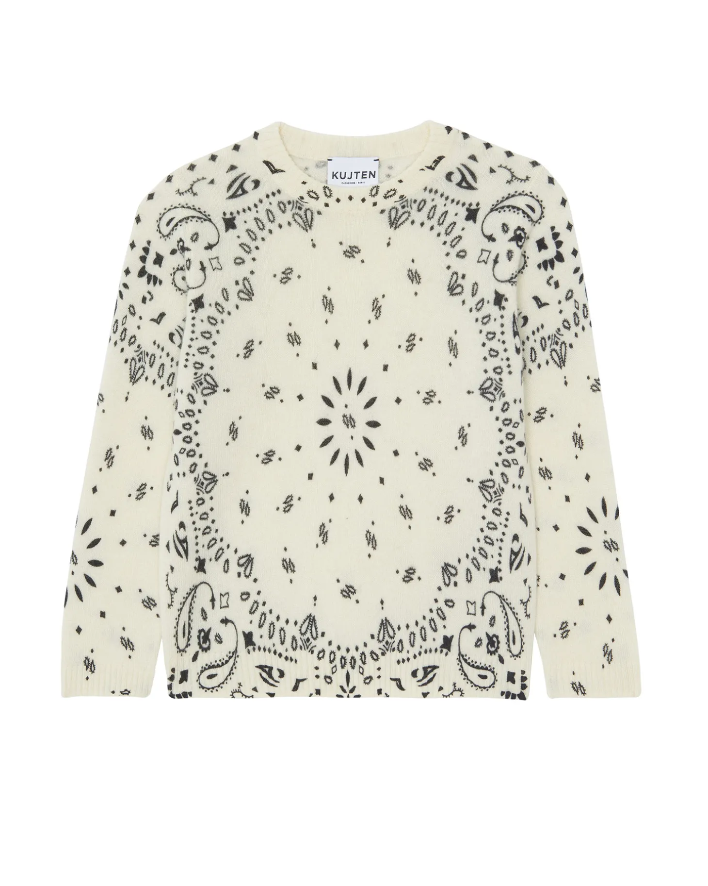 Pull Col Rond Bandana Cachemire