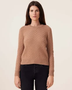 Pull Col Rond Cachemire, 4 Fils