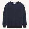 Pull Col Rond Cachemire Cotes Anglaises, 2 Fils