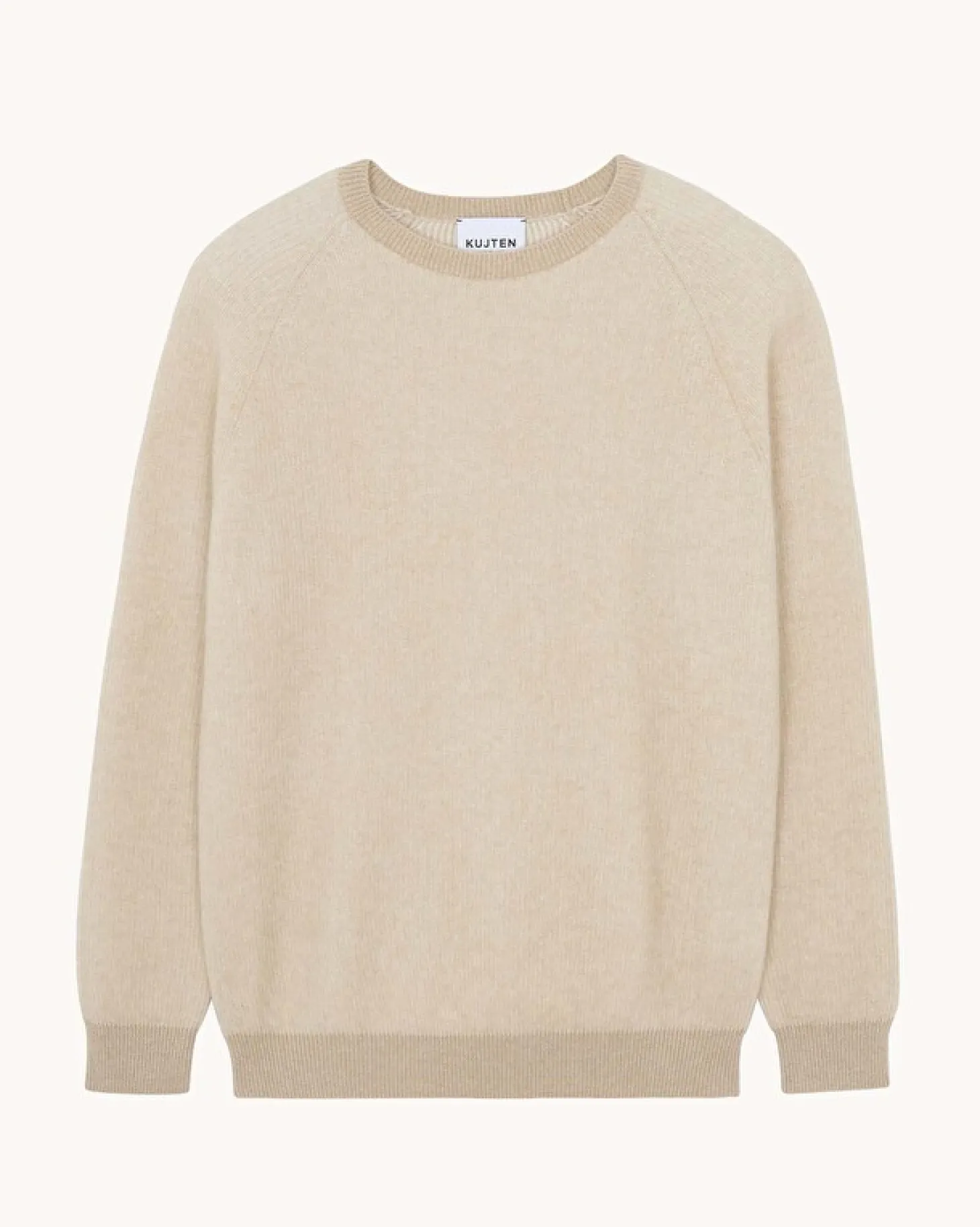 Pull Col Rond Cachemire Cotes Anglaises, 2 Fils