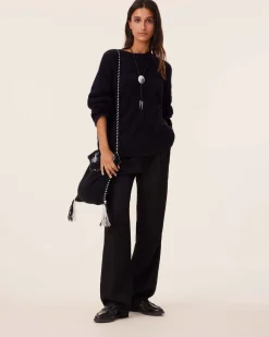 Pull Col Rond Cachemire Torsade, 10 Fils