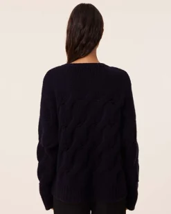 Pull Col Rond Cachemire Torsade, 10 Fils