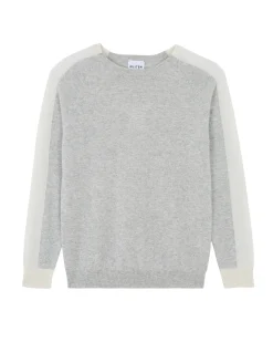 Pull Col Rond Colorblock Cachemire