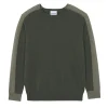 Pull Col Rond Colorblock Cachemire
