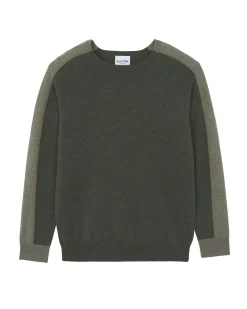 Pull Col Rond Colorblock Cachemire