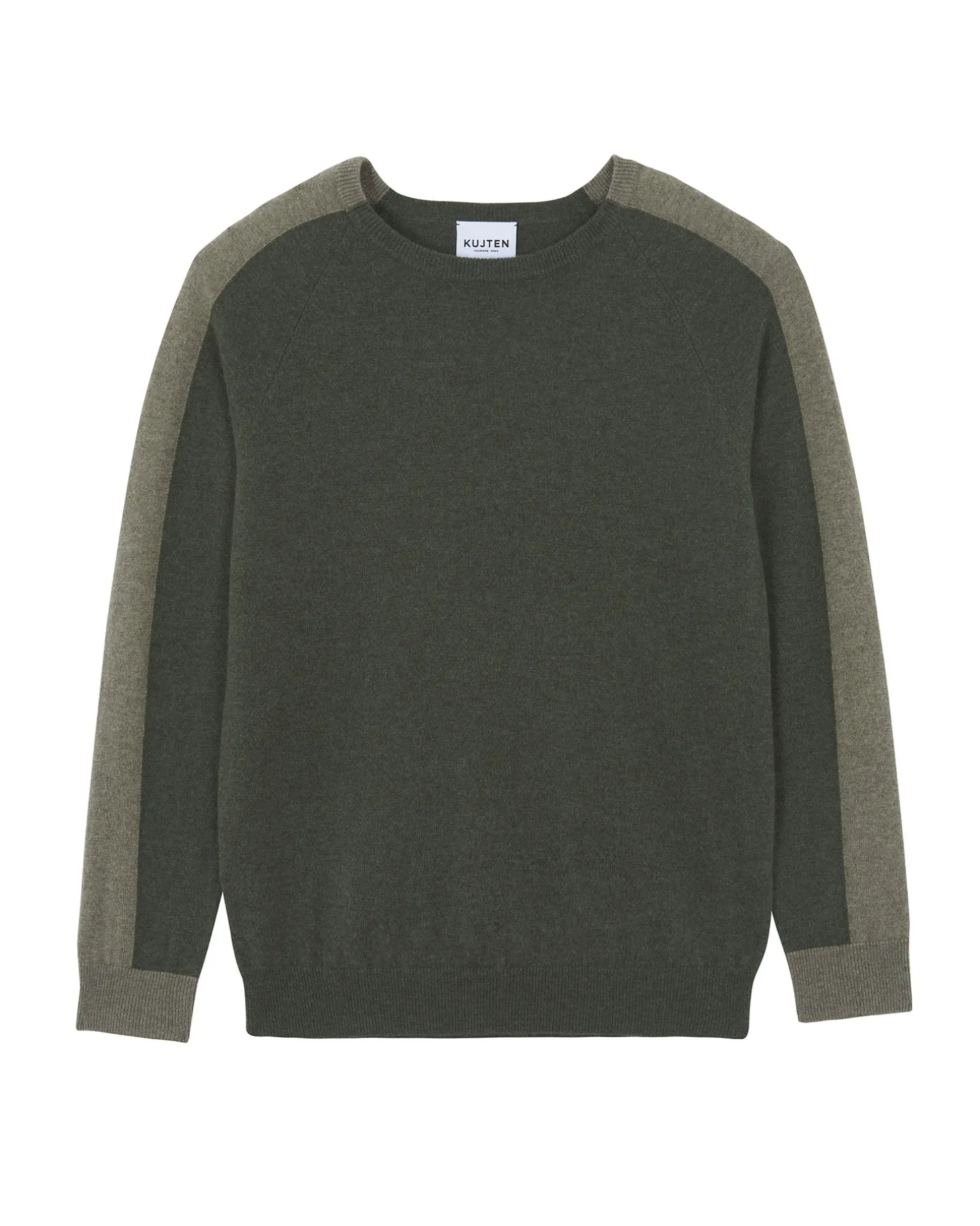 Pull Col Rond Colorblock Cachemire