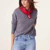 Pull Col Rond Decalage Bas Cachemire