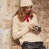 Pull Col Rond Femme Manches Raglans